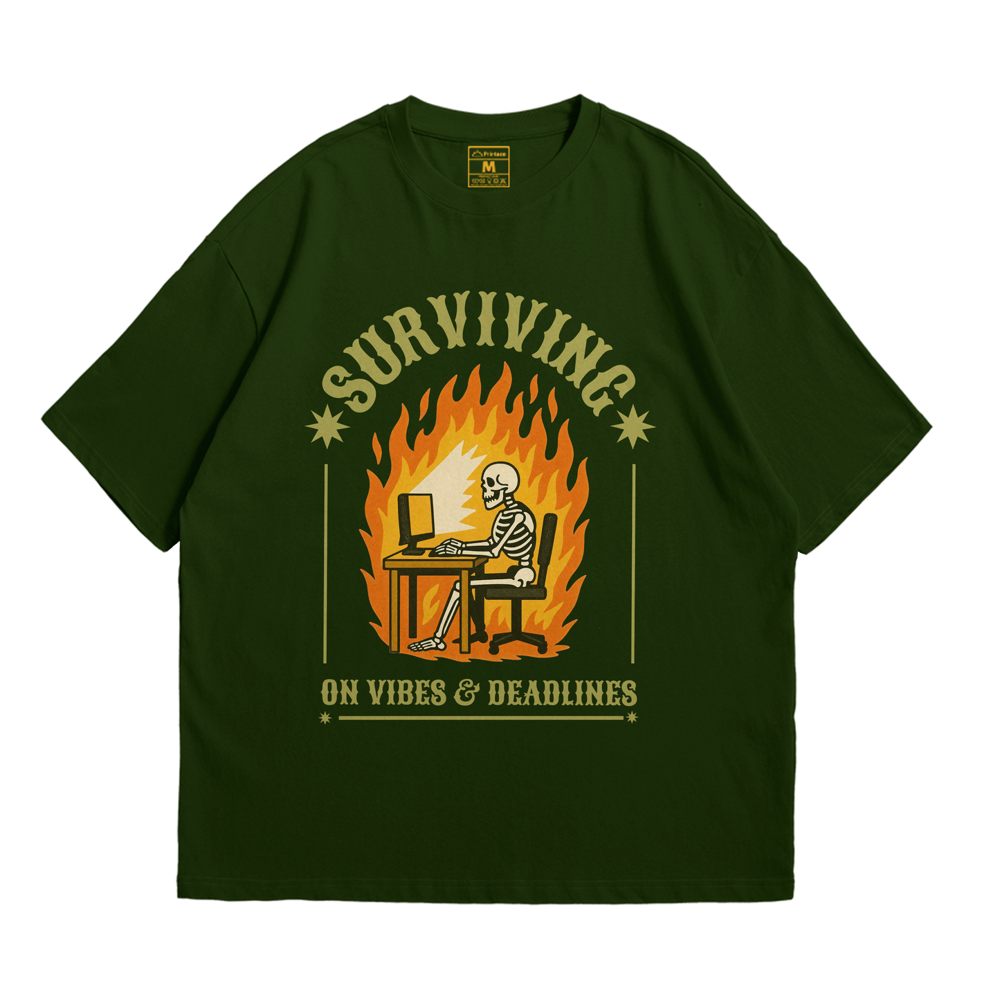 Premium Oversized Cotton Shirt: Vibes And Deadlines