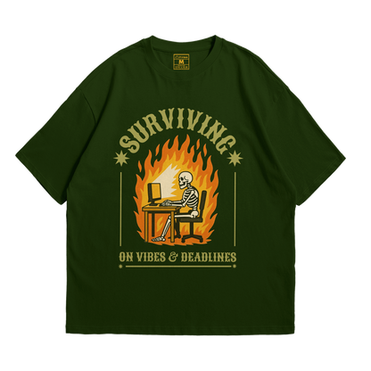 Premium Oversized Cotton Shirt: Vibes And Deadlines