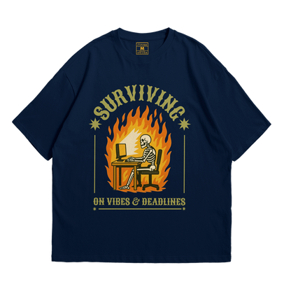 Premium Oversized Cotton Shirt: Vibes And Deadlines