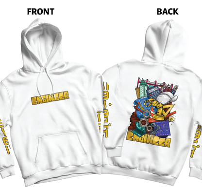 Engineer Doodle Front&Back Hoodie